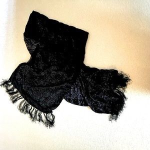 Ralph Lauren Black Velvet Wrap